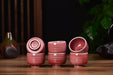 Coral Bloom White-Rimmed Tea Cups | Yunnan Sourcing Tea Shop