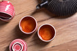 Coral Bloom White-Rimmed Tea Cups | Yunnan Sourcing Tea Shop