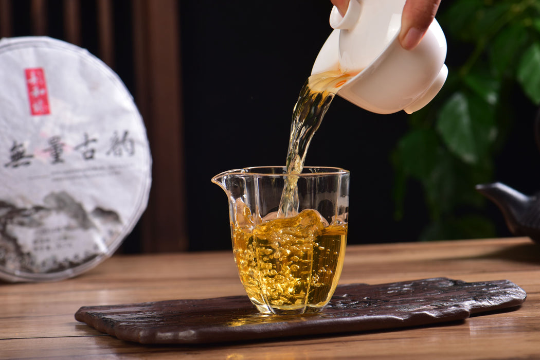 2014 Yun He Zhen "Wu Liang Ancient Rhyme" Raw Pu-erh Tea Cake | Yunnan Sourcing Tea Shop