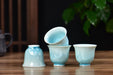 Ice-Blue Snowflake Crystalline Glazed Porcelain Tea Cup | Yunnan Sourcing Tea Shop