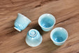 Ice-Blue Snowflake Crystalline Glazed Porcelain Tea Cup | Yunnan Sourcing Tea Shop