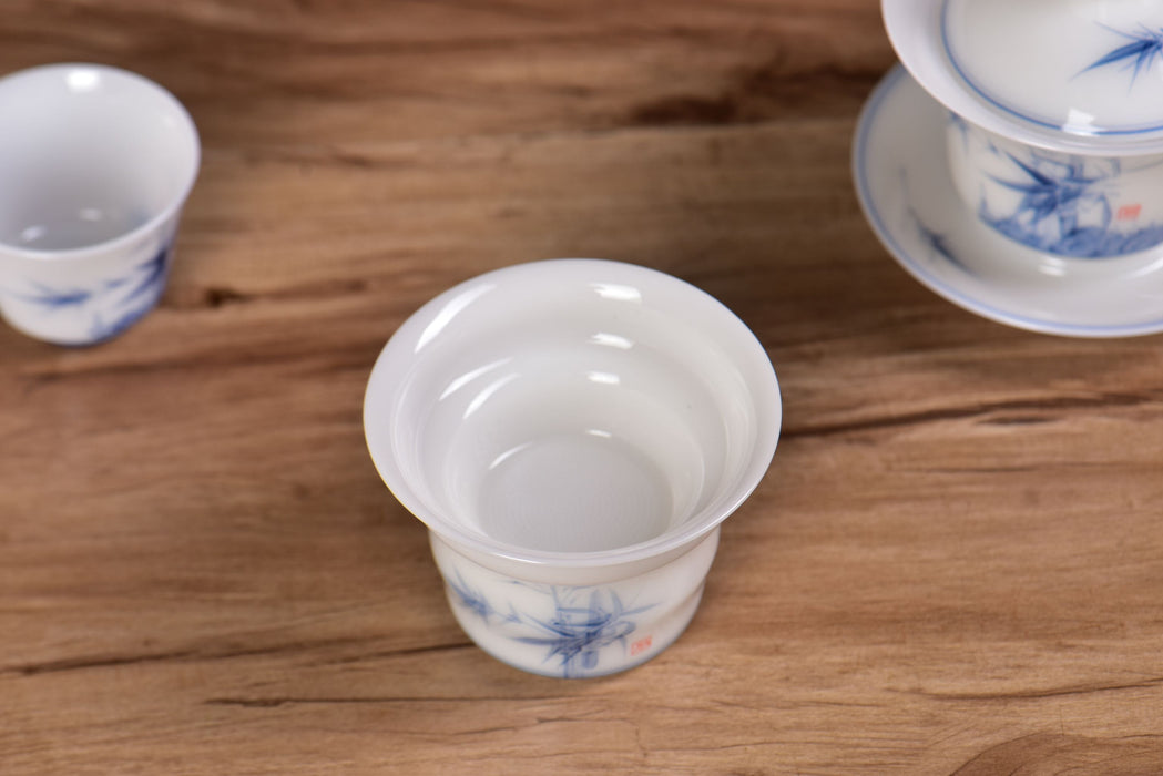 Ice Jade Porcelain “Bamboo Serenity” Tea Set | Yunnan Sourcing Tea Shop