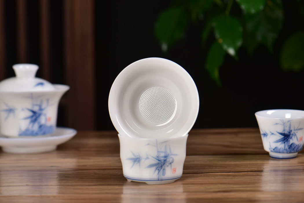 Ice Jade Porcelain “Bamboo Serenity” Tea Set | Yunnan Sourcing Tea Shop