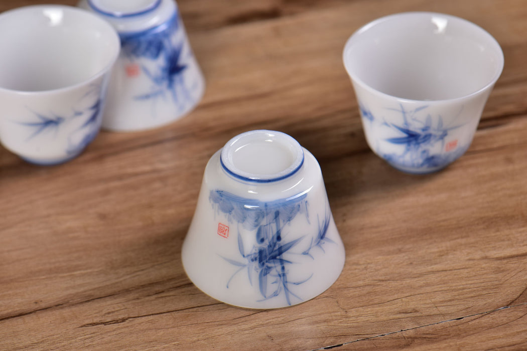 Ice Jade Porcelain “Bamboo Serenity” Tea Set | Yunnan Sourcing Tea Shop