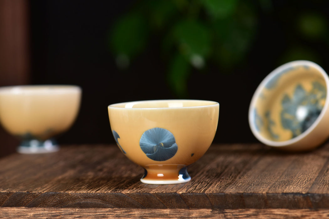 Crystalline Porcelain "Gingko Impressions" Tea Cup | Yunnan Sourcing Tea Shop