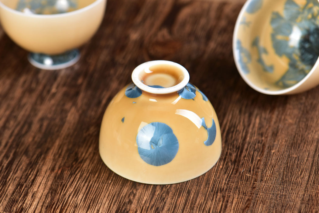 Crystalline Porcelain "Gingko Impressions" Tea Cup | Yunnan Sourcing Tea Shop