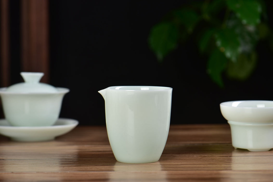 Pale Celadon Ice Jade Porcelain Gongfu Tea Set | Yunnan Sourcing Tea Shop