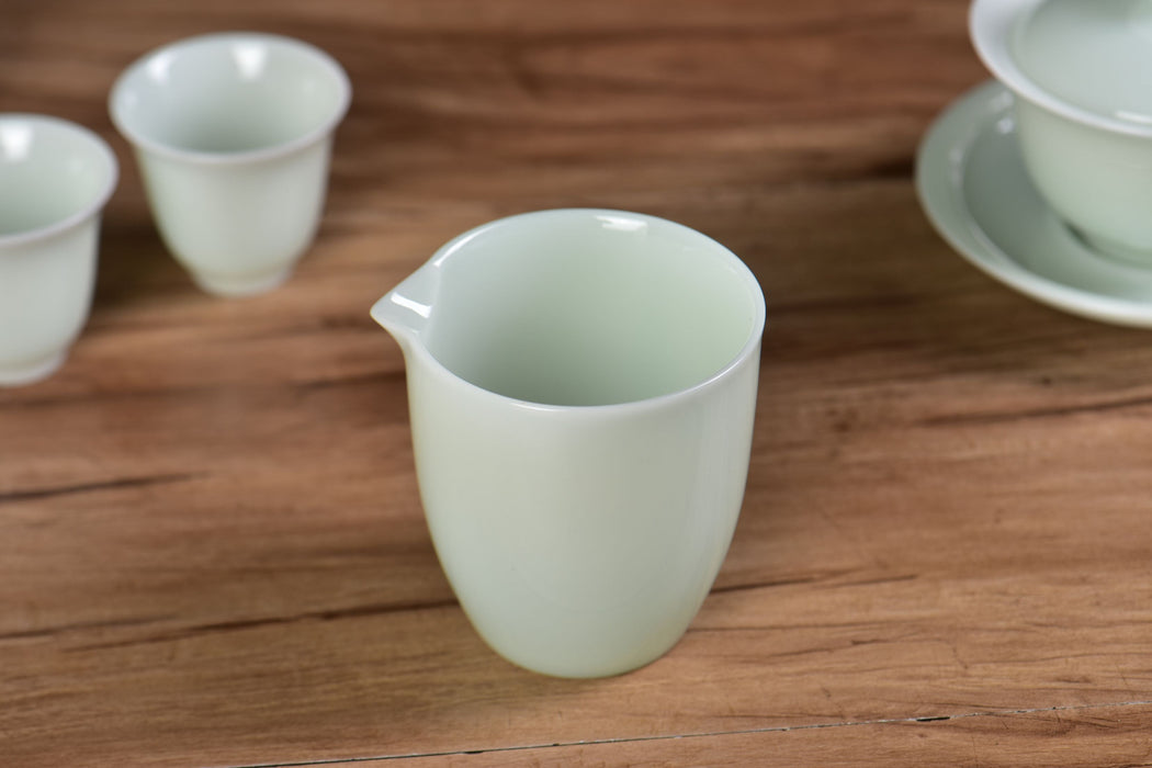 Pale Celadon Ice Jade Porcelain Gongfu Tea Set | Yunnan Sourcing Tea Shop