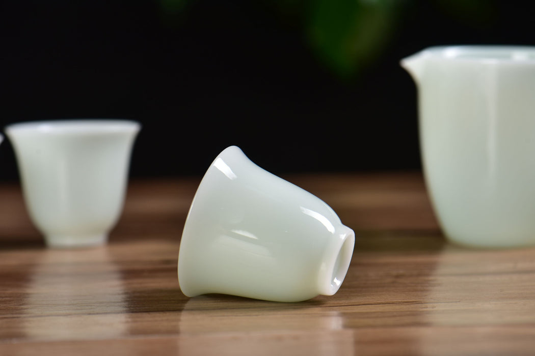 Pale Celadon Ice Jade Porcelain Gongfu Tea Set | Yunnan Sourcing Tea Shop