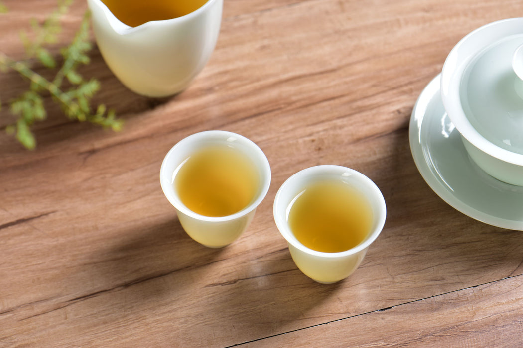 Pale Celadon Ice Jade Porcelain Gongfu Tea Set | Yunnan Sourcing Tea Shop