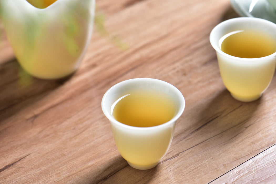 Pale Celadon Ice Jade Porcelain Gongfu Tea Set | Yunnan Sourcing Tea Shop