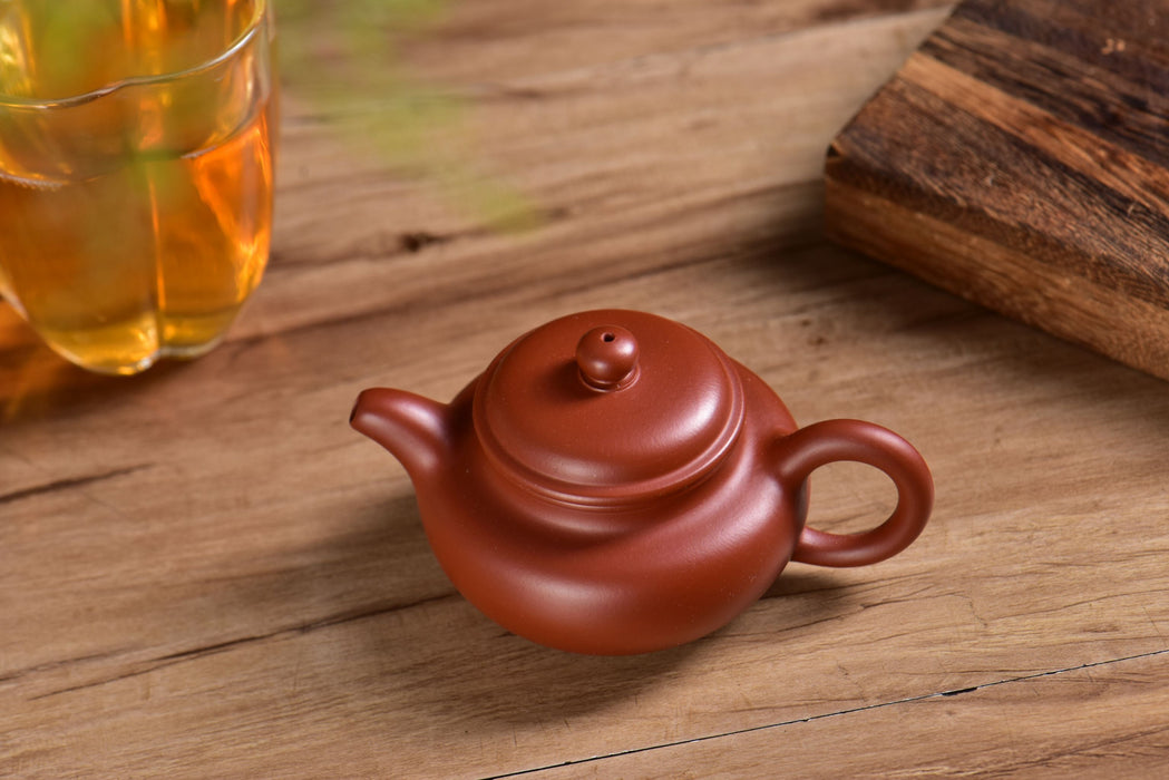 Da Hong Pao Clay "Fang Gu" Yixing Teapot 95ml | Yunnan Sourcing Tea Shop