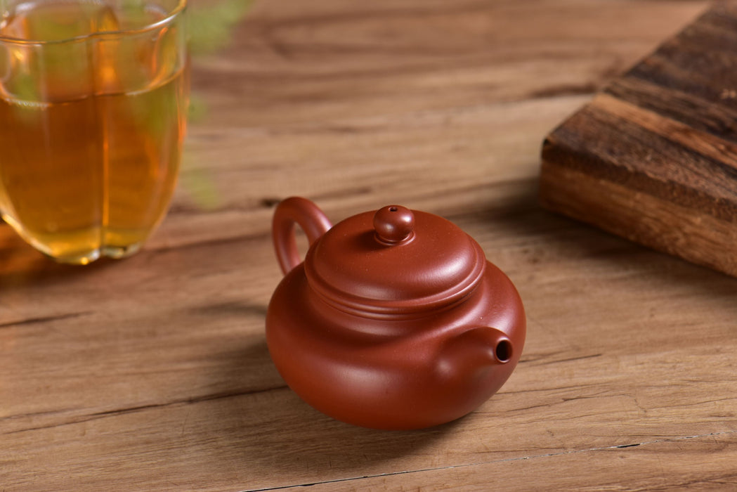Da Hong Pao Clay "Fang Gu" Yixing Teapot 95ml | Yunnan Sourcing Tea Shop