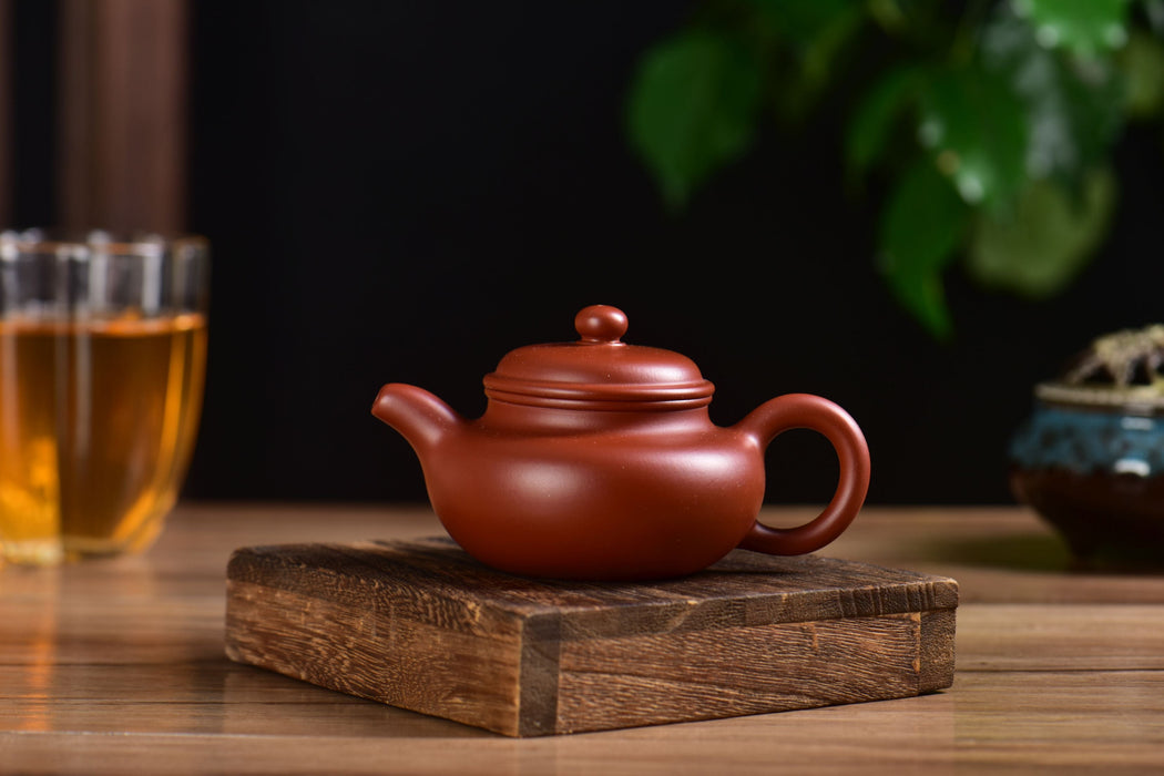 Da Hong Pao Clay "Fang Gu" Yixing Teapot 95ml | Yunnan Sourcing Tea Shop
