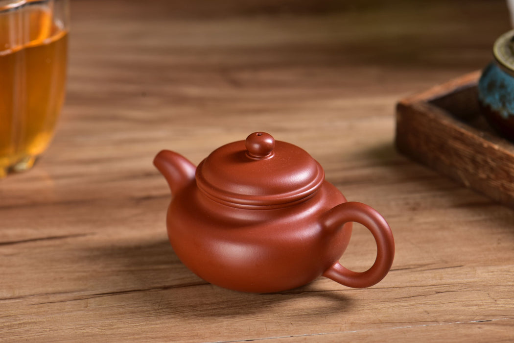 Da Hong Pao Clay "Fang Gu" Yixing Teapot 95ml | Yunnan Sourcing Tea Shop