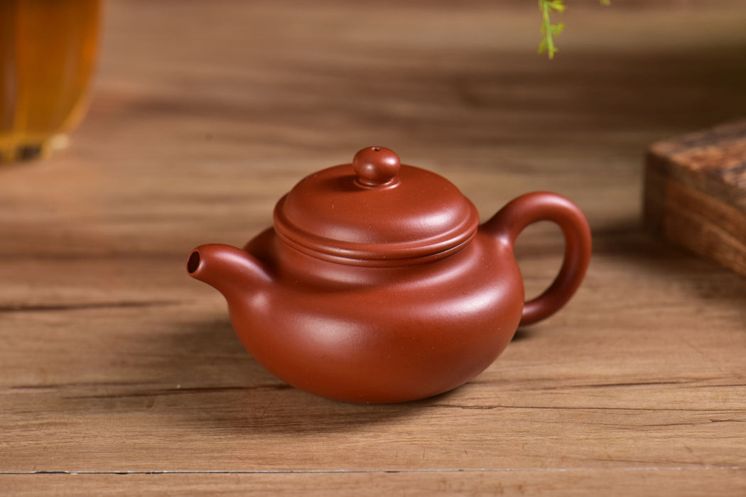 Da Hong Pao Clay "Fang Gu" Yixing Teapot 95ml | Yunnan Sourcing Tea Shop