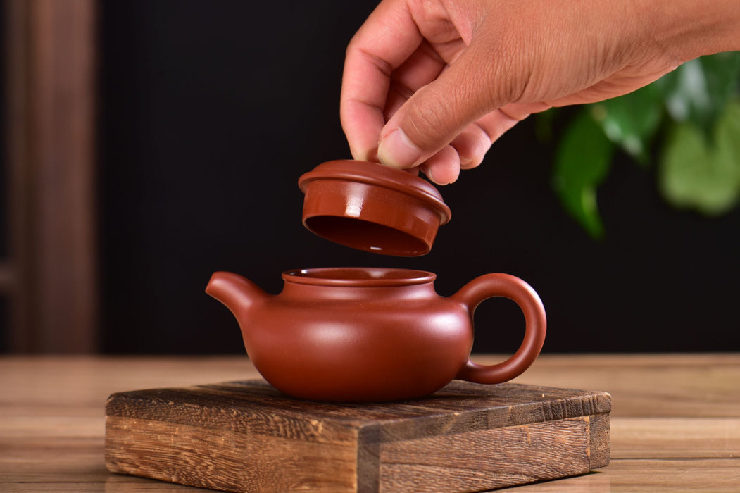 Da Hong Pao Clay "Fang Gu" Yixing Teapot 95ml | Yunnan Sourcing Tea Shop