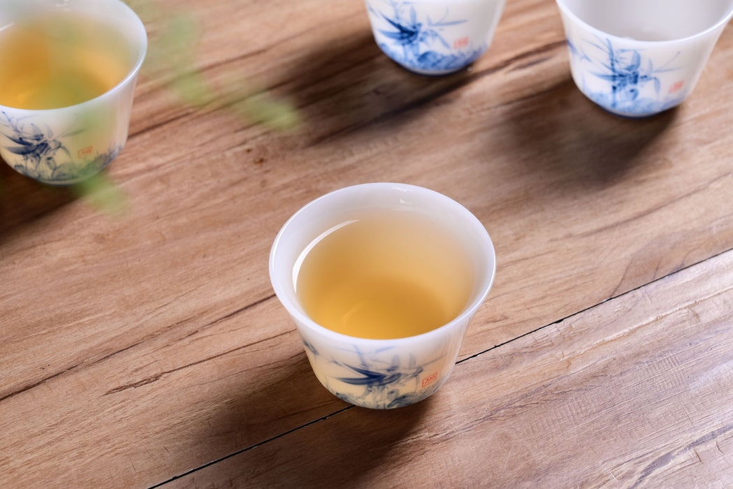 Ice Jade Porcelain “Bamboo Serenity” Tea Set | Yunnan Sourcing Tea Shop