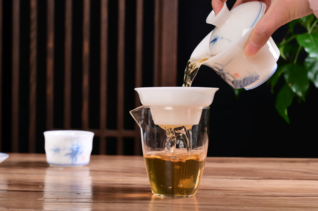 Ice Jade Porcelain “Bamboo Serenity” Tea Set | Yunnan Sourcing Tea Shop