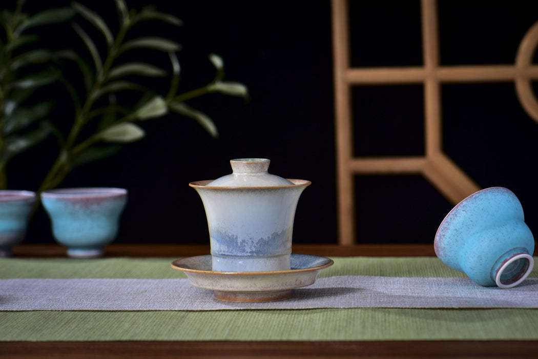 “Dawn Mist” Jingdezhen Wood-Fired Porcelain Gaiwan | Yunnan Sourcing Tea Shop