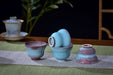 “Turquoise Ember” Jingdezhen Wood-Fired Porcelain Tea Cups | Yunnan Sourcing Tea Shop