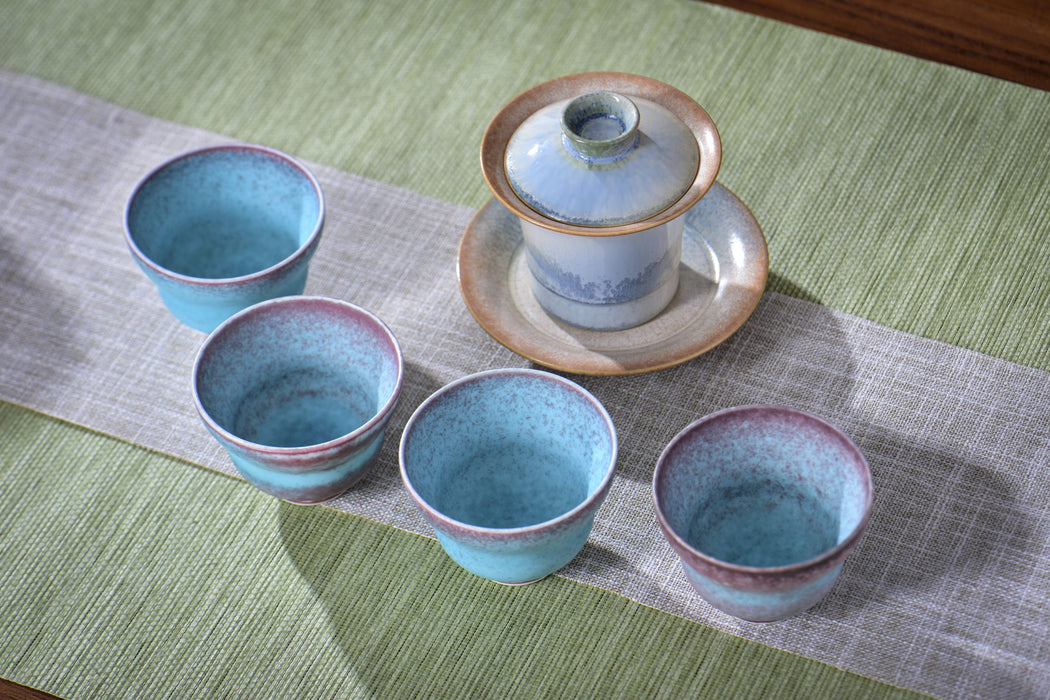 “Dawn Mist” Jingdezhen Wood-Fired Porcelain Gaiwan | Yunnan Sourcing Tea Shop