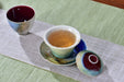 "Crimson Pool" Multi-Color Wood-Fired Kiln Glaze Gaiwan and Cups | Yunnan Sourcing Tea Shop