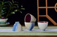 "Crimson Pool" Multi-Color Wood-Fired Kiln Glaze Gaiwan and Cups | Yunnan Sourcing Tea Shop