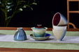 "Crimson Pool" Multi-Color Wood-Fired Kiln Glaze Gaiwan and Cups | Yunnan Sourcing Tea Shop