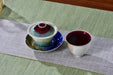 "Crimson Pool" Multi-Color Wood-Fired Kiln Glaze Gaiwan and Cups | Yunnan Sourcing Tea Shop