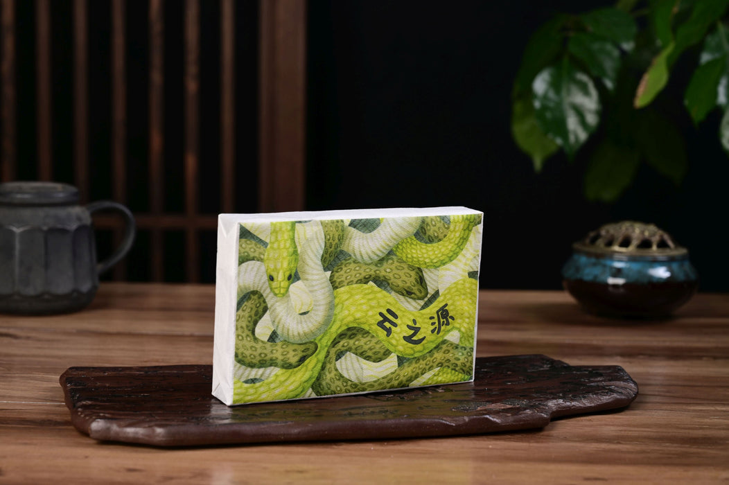 2025 Yunnan Sourcing "Menghai Snake Lao Cha Tou Brick" Ripe Pu-erh Tea | Yunnan Sourcing Tea Shop