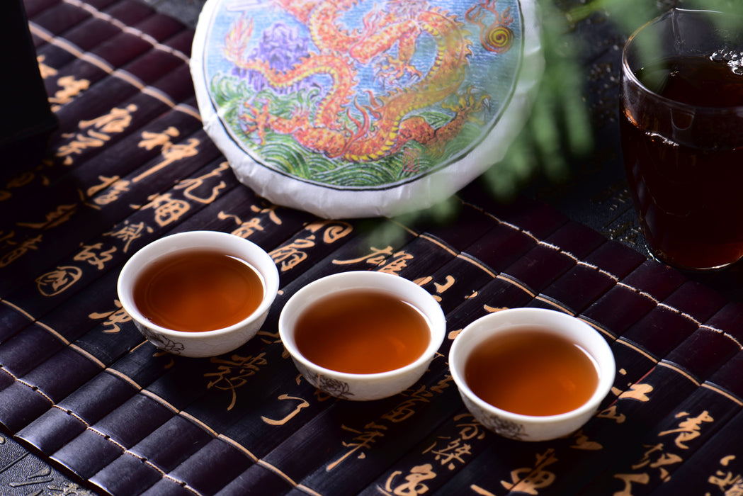 2024 Yunnan Sourcing "Bu Lang Dragon" Ripe Pu-erh Tea Cake