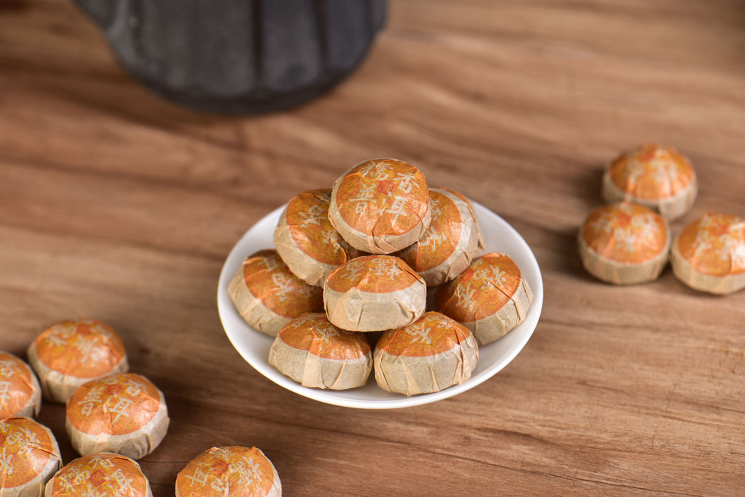 2012 Rice Scent Herb & Ripe Pu-erh Tea Mini Tuo | Yunnan Sourcing Tea Shop