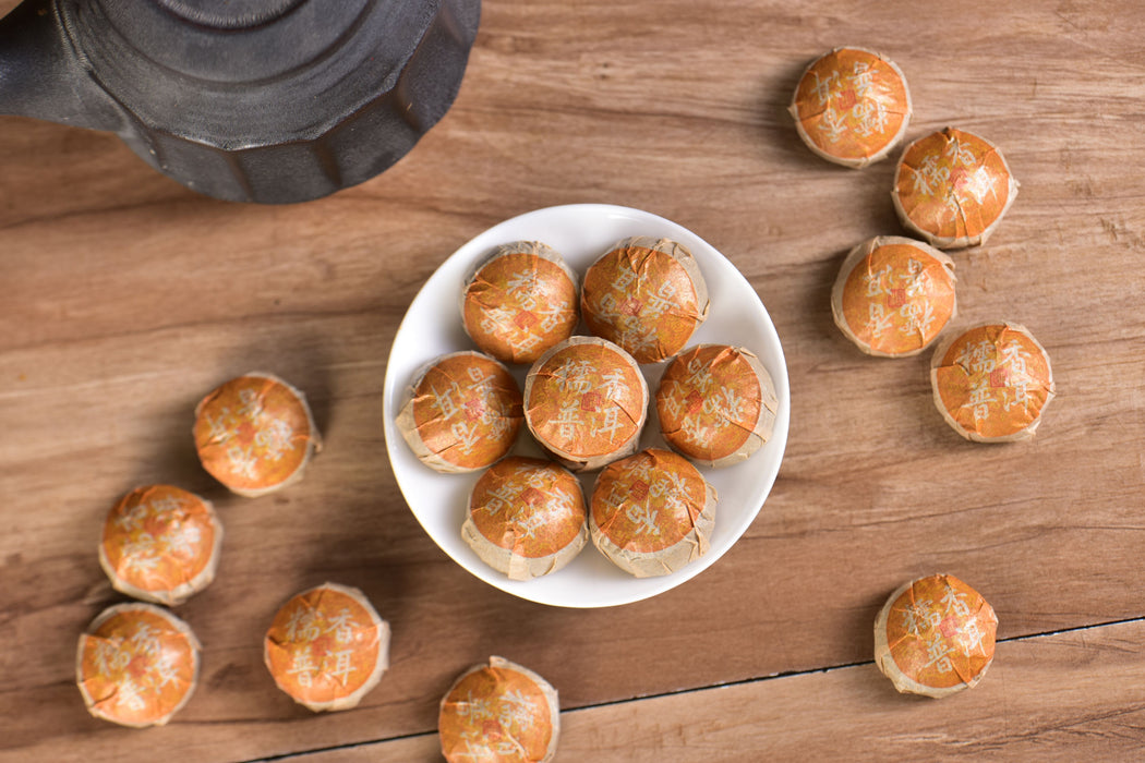 2012 Rice Scent Herb & Ripe Pu-erh Tea Mini Tuo | Yunnan Sourcing Tea Shop