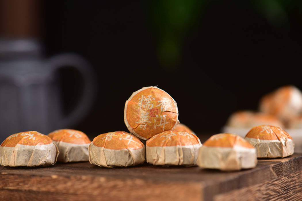 2012 Rice Scent Herb & Ripe Pu-erh Tea Mini Tuo | Yunnan Sourcing Tea Shop