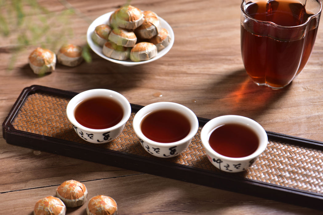 2012 Rice Scent Herb & Ripe Pu-erh Tea Mini Tuo | Yunnan Sourcing Tea Shop