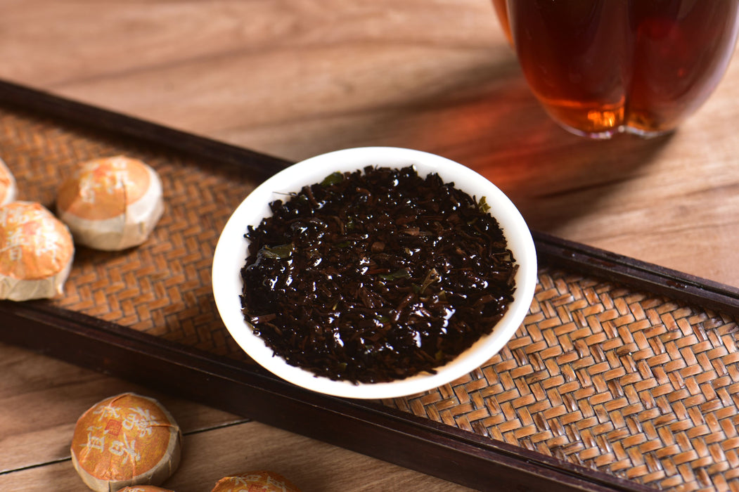 2012 Rice Scent Herb & Ripe Pu-erh Tea Mini Tuo | Yunnan Sourcing Tea Shop