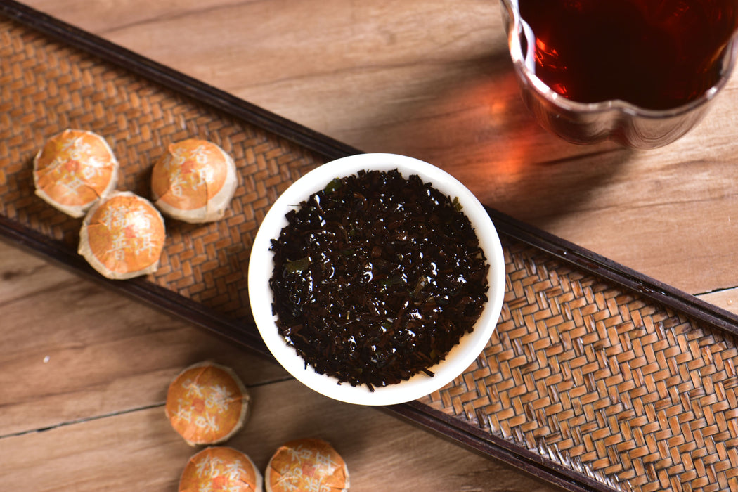 2012 Rice Scent Herb & Ripe Pu-erh Tea Mini Tuo | Yunnan Sourcing Tea Shop