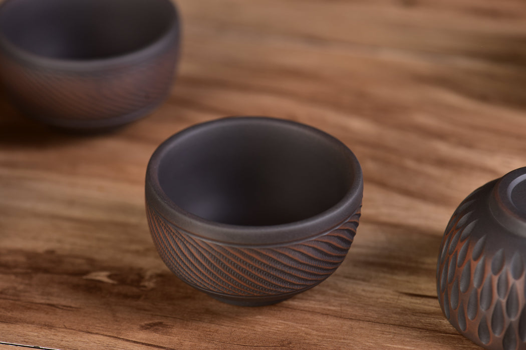 Jian Shui Clay "Stipple Spin" Dragon Kiln Style Cup | Yunnan Sourcing Tea Shop