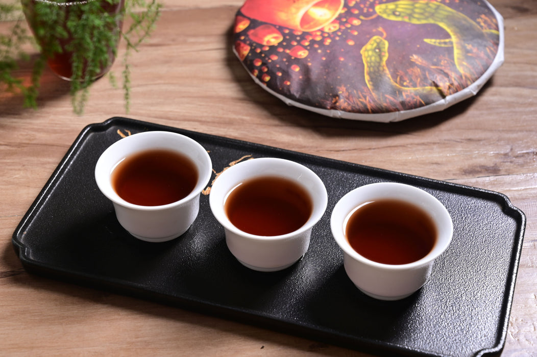 2025 Yunnan Sourcing "Bu Lang Snake" Ripe Pu-erh Tea Cake | Yunnan Sourcing Tea Shop