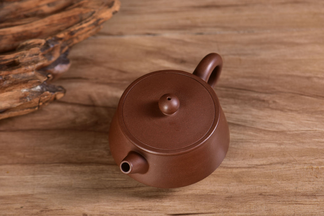 Wenge Ni "Flat Round" Yixing Teapot by Jin Jia Qi | Yunnan Sourcing Tea Shop