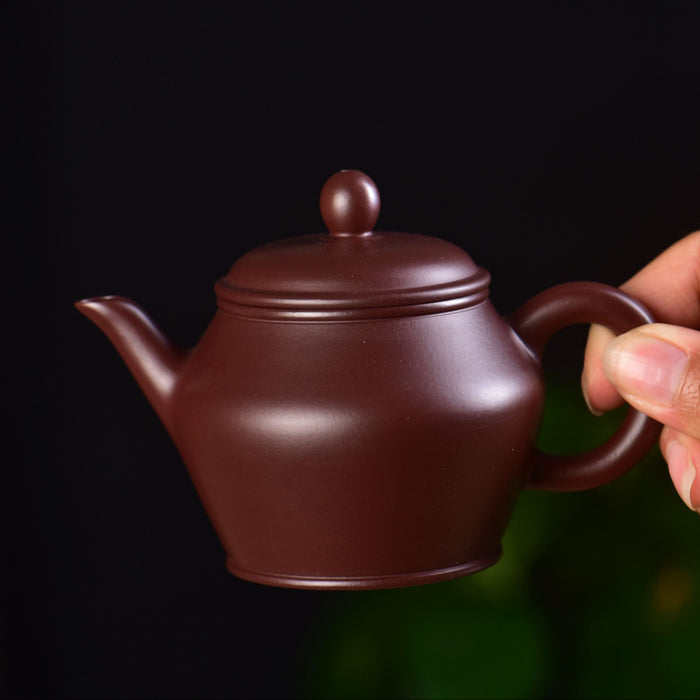 Purple Zhu Ni "Pear-Shaped" Yixing Teapot by Jin Jia Qi | Yunnan Sourcing Tea Shop