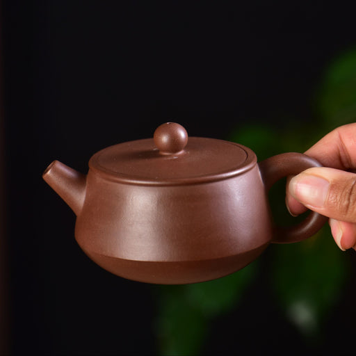 Wenge Ni "Flat Round" Yixing Teapot by Jin Jia Qi | Yunnan Sourcing Tea Shop