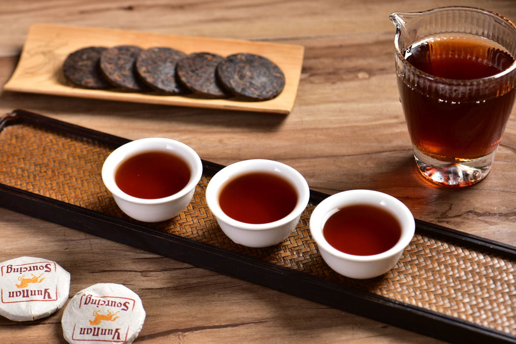 2026 Yunnan Sourcing "Year of the Horse" Ripe Pu-erh Tea Mini Cake | Yunnan Sourcing Tea Shop