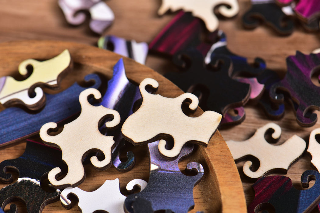 2025 Purple Voodoo Wooden Jigsaw Puzzle | Yunnan Sourcing Tea Shop