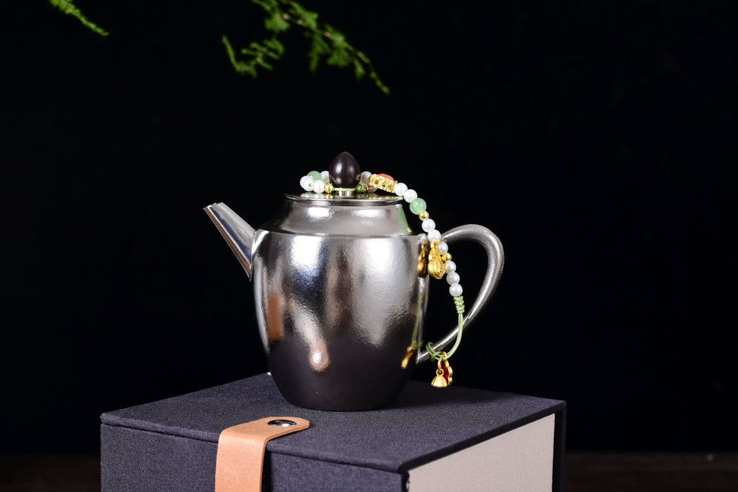 Titanium Pear-Shaped Teapot for Gong Fu Tea Brewing | Yunnan Sourcing Tea Shop