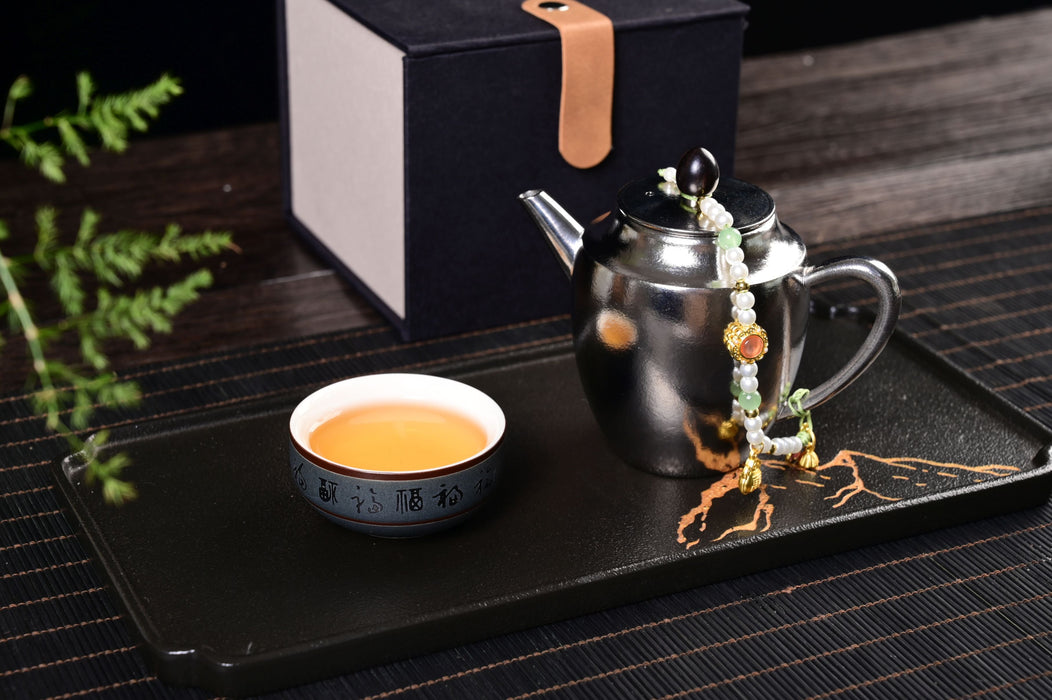 Titanium Pear-Shaped Teapot for Gong Fu Tea Brewing | Yunnan Sourcing Tea Shop