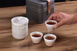 Ice Jade Porcelain Easy Gaiwan and Cups Tea Set | Yunnan Sourcing Tea Shop