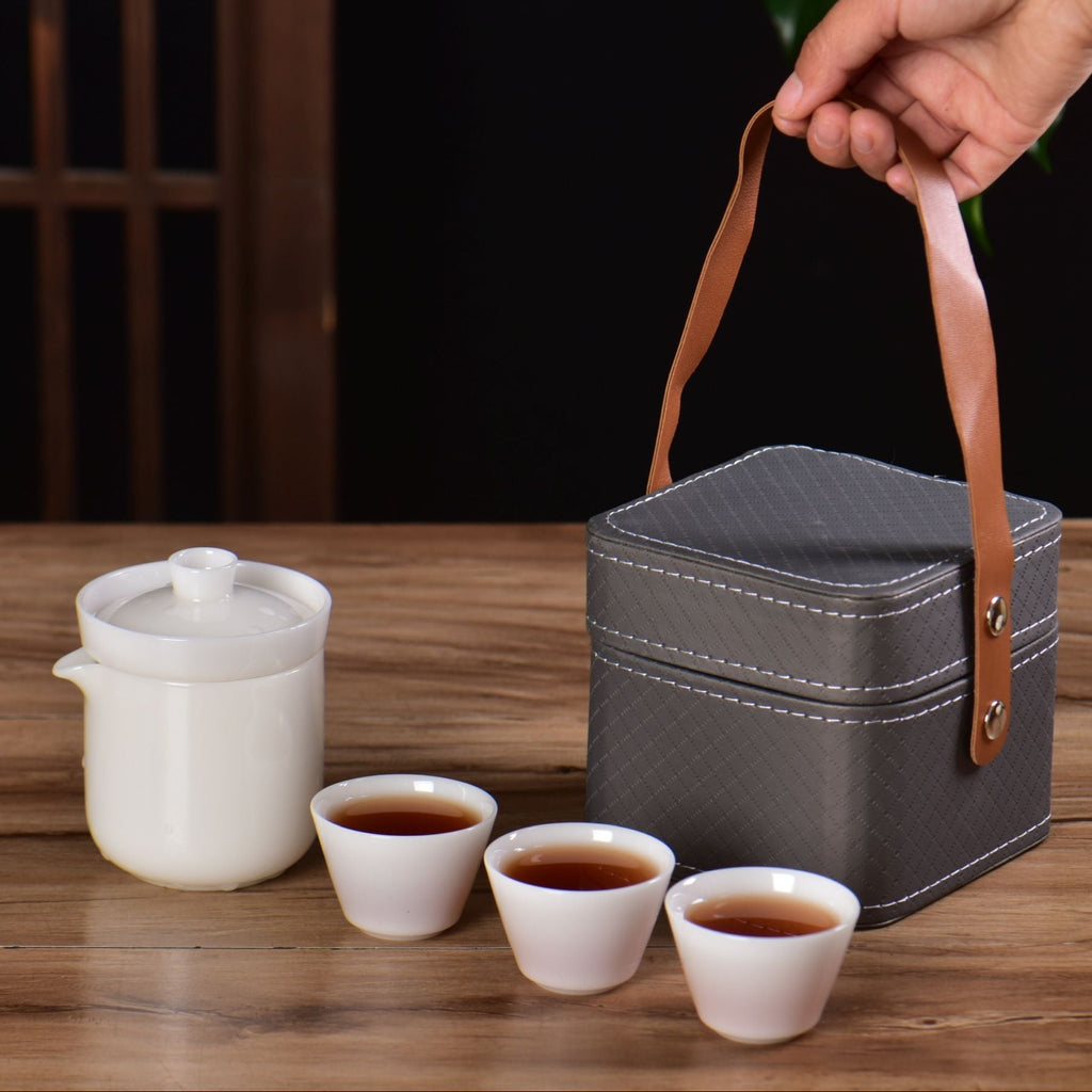 Ice Jade Porcelain Small Gaiwan for Gong Fu Cha Yunnan Sourcing