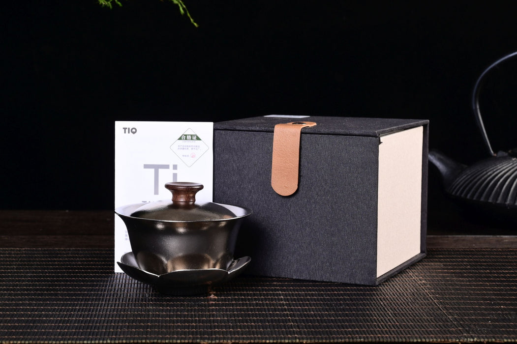 Titanium Double-Walled Gaiwan for Gong Fu Tea Brewing | Yunnan Sourcing Tea Shop